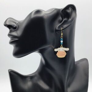 New Earrings Cinnamoroll Sanrio Hello Kitty Kawaii Anime Glass Beads H…